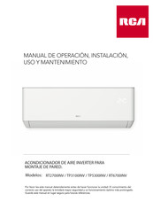 RCA RT2700INV Manual De Operación, Instalación, Uso Y Mantenimiento