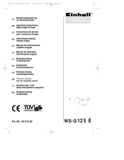 Einhell Global WS-G 125 E Manual De Instrucciones