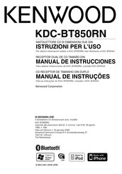 Kenwood KDC-BT850RN Manual De Instrucciones