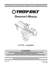 Troy-Bilt LS 27 TB Manual Del Operador