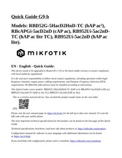 Mikrotik RBD52G-5HacD2HnD-TC Guía Rápida