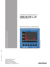 janitza UMG 96-PQ-L-LP Manual Del Usuario Y Datos Técnicos