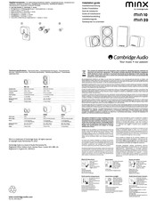 Cambridge Audio minx X200 Guia De Instalacion