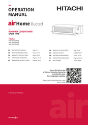 Hitachi airHome Ducted RAD-DJ50QHAE Manual De Instrucciones