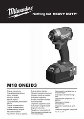 Milwaukee M18 ONEID3 Manual Original