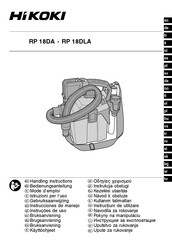 HIKOKI RP18DLA Instrucciones De Manejo