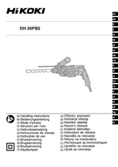 HIKOKI DH 26PB2 Instrucciones De Manejo