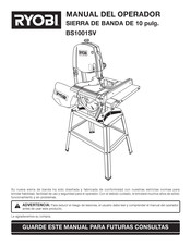 Ryobi BS1001SV Manual Del Operador