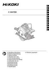 HIKOKI C 3607DB Instrucciones De Manejo