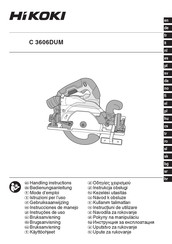 HIKOKI C 3606DUM Instrucciones De Manejo