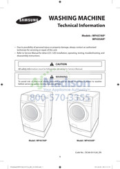 Samsung WF457AR Serie Información Técnica