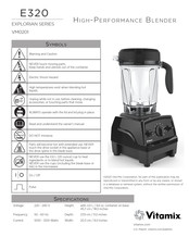 Vitamix EXPLORIAN 320E Manual Del Usuario