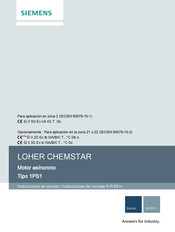 Siemens LOHER CHEMSTAR 1PS1 Instrucciones De Servicio/Instrucciones De Montaje