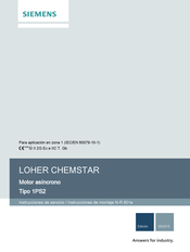 Siemens LOHER CHEMSTAR 1PS2 Instrucciones De Servicio/Instrucciones De Montaje