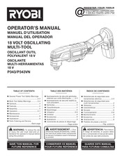 Ryobi P343VN Manual Del Operador