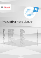 Bosch MaxoMixx MSM89 Serie Instrucciones De Uso