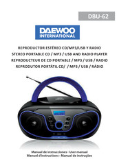 Daewoo International DBU-62 Manual De Instrucciones