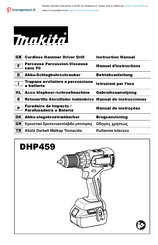 Makita DHP459 Manual De Instrucciones