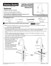 American Standard Saybrook 4902330 Serie Instrucciones De Instalación