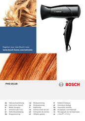 Bosch PHD 2511B Instrucciones De Uso