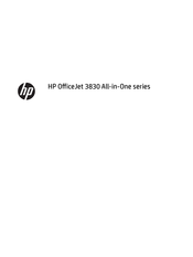 HP OfficeJet 3830 All-in-One Serie Manual Del Usuario