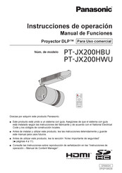 Panasonic PT-JX200HWU Instrucciones De Operación