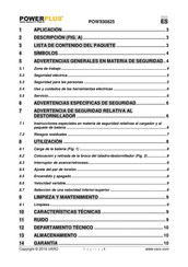 Powerplus POWX00825 Manual Del Usuario