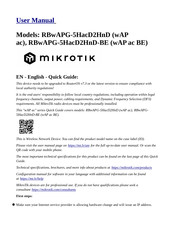 MikroTik RBwAPG-5HacD2HnD-BE Guía Rápida