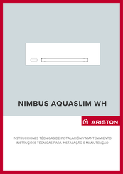 Ariston NIMBUS AQUASLIM 20 WH Instrucciones Técnicas De Instalación Y Mantenimiento
