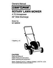 Craftsman 917.387670 Manual Del Usuario