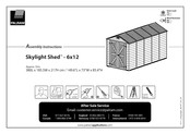 Palram Skylight Shed 6x1 2 Instrucciones De Montaje