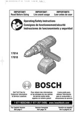 Bosch 17618 Instrucciones De Funcionamiento Y Seguridad