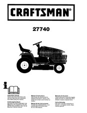 Craftsman 27740 Manual De Las Instrucciones