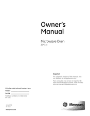 GE Monogram ZEM115 Manual Del Propietário