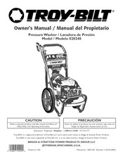 Troy-Bilt 020240 Manual Del Propietário