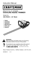 Craftsman 358.796354 Manual De Instrucciones