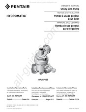 Pentair HYDROMATIC HPUSP125 Manual Del Usuario