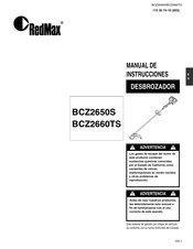 RedMax BCZ2660TS Manual De Instrucciones