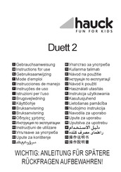 Hauck Duett 2 Instrucciones De Manejo