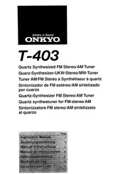 Onkyo T-403 Manual De Instrucciones