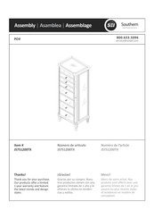 Southern Enterprises JS751200TX Instrucciones De Asamblea