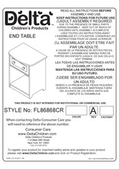 Delta Children FL86868CR Instrucciones De Montaje