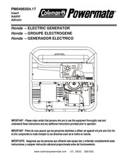 Coleman Powermate PM0496504.17 Manual De Instrucciones