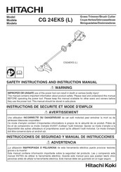 Hitachi Koki CG 24EKS L CG 24EKS Instrucciones De Seguridad Y Manual De Instrucciones