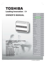 Toshiba RAS-10UFV Serie Manual Del Usuario