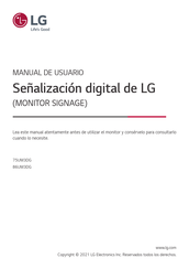 LG 86UM3DG Manual De Usuario