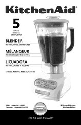 KitchenAid KSB550 Instrucciones Y Recetas