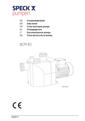 Speck pumpen BCM 40 Ficha Técnica