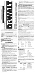 DeWalt D25871 Manual De Instrucciones
