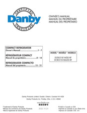 Danby DCR031B1WDD-RF Manual Del Propietário